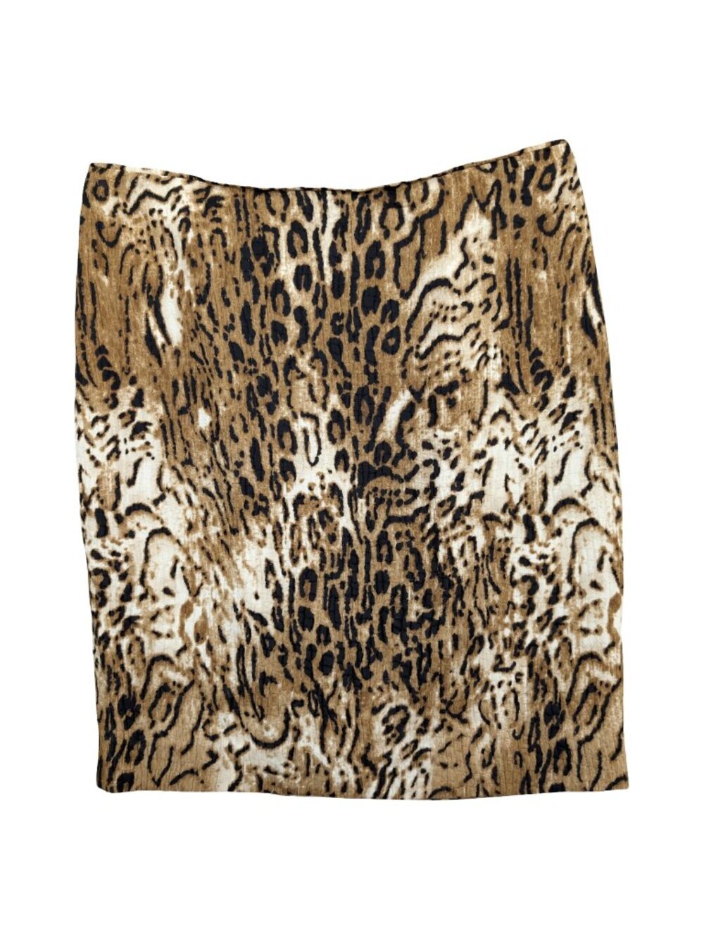 Carlisle Silk Pencil Skirt Multicolor Animal Print Lined Knee Length Size 12